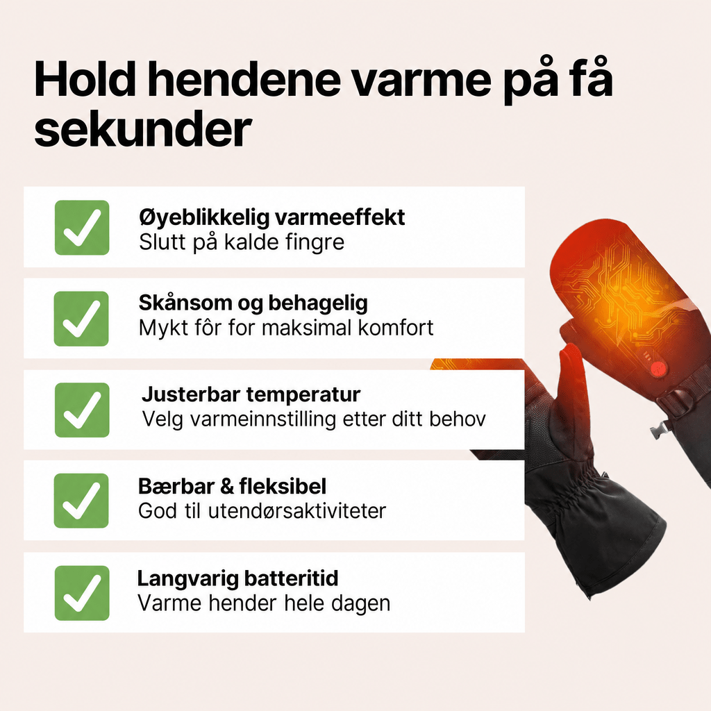 CozyGlove™ – Oppvarmede hansker for vinter - AVABeauty.no